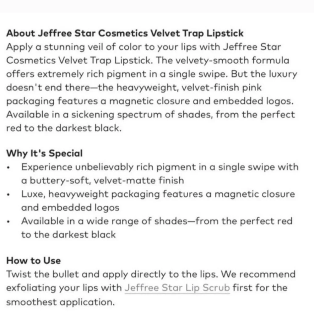 Jeffree Star rich chocolate